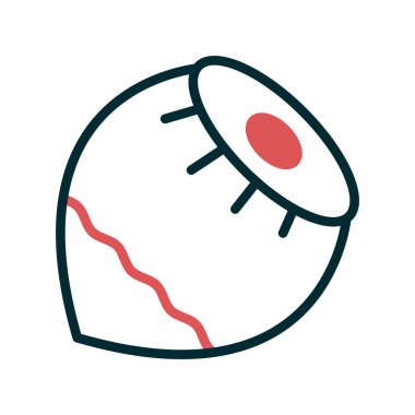 Fındık ikonunun vektör illüstrasyonu