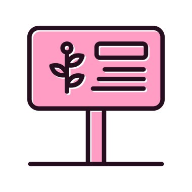 İmza simgesi vektör illüstrasyonu