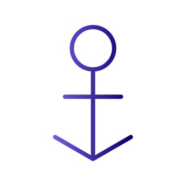 Kanca modern simgesinin vektör illüstrasyonu