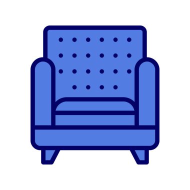 kanepe ikonu vektör illüstrasyonu