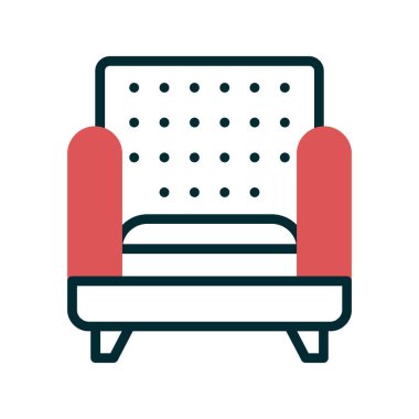 kanepe ikonu vektör illüstrasyonu