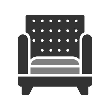 kanepe ikonu vektör illüstrasyonu