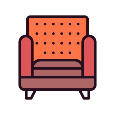 kanepe ikonu vektör illüstrasyonu