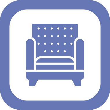 kanepe ikonu vektör illüstrasyonu