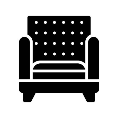 kanepe ikonu vektör illüstrasyonu