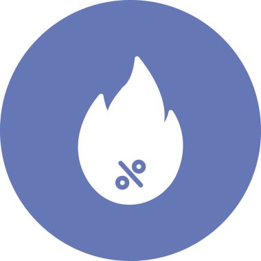 Bir ateş simgesinin vektör illüstrasyonu