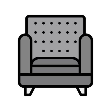 kanepe ikonu vektör illüstrasyonu