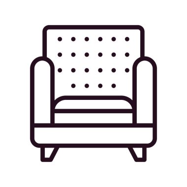 kanepe ikonu vektör illüstrasyonu