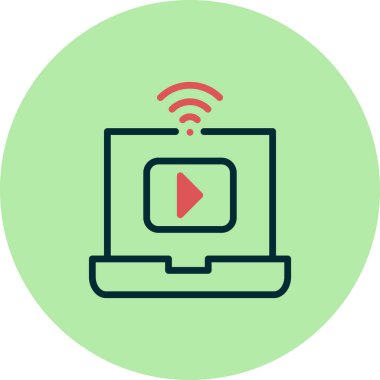 Akıcı modern simgenin vektör illüstrasyonu