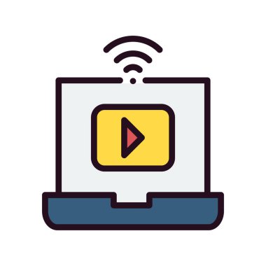 Akıcı modern simgenin vektör illüstrasyonu