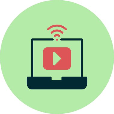 Akıcı modern simgenin vektör illüstrasyonu