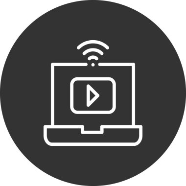 Akıcı modern simgenin vektör illüstrasyonu