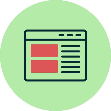 Abonelik modern simgesinin vektör illüstrasyonu