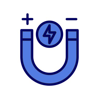 Mıknatıs Web simgesi vektör illüstrasyonu