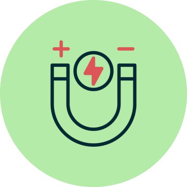 Mıknatıs Web simgesi vektör illüstrasyonu