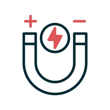 Mıknatıs Web simgesi vektör illüstrasyonu