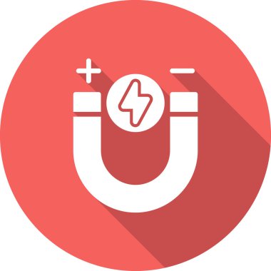 Mıknatıs Web simgesi vektör illüstrasyonu