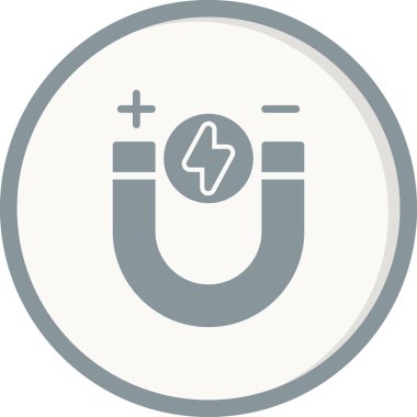 Mıknatıs Web simgesi basit illüstrasyon