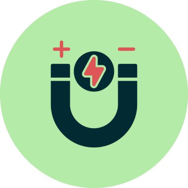 Mıknatıs Web simgesi basit illüstrasyon