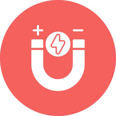 Mıknatıs Web simgesi basit illüstrasyon