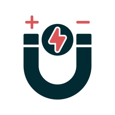 mıknatıs vektörü simgesi düz simgesi