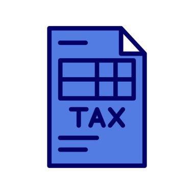 vergi vektörü ince çizgi simgesi 