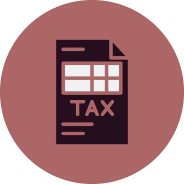 vergi vektörü ince çizgi simgesi 