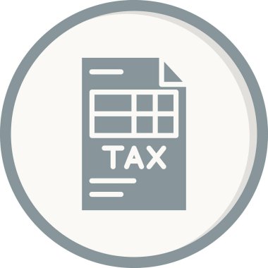 vergi vektörü ince çizgi simgesi 