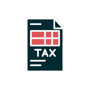 vergi vektörü ince çizgi simgesi 