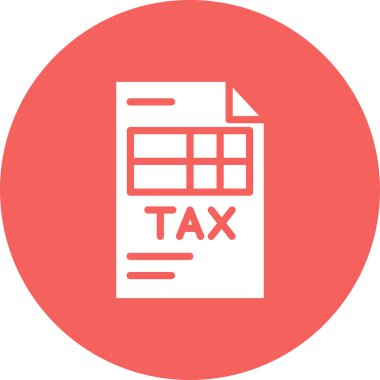 vergi vektörü ince çizgi simgesi 