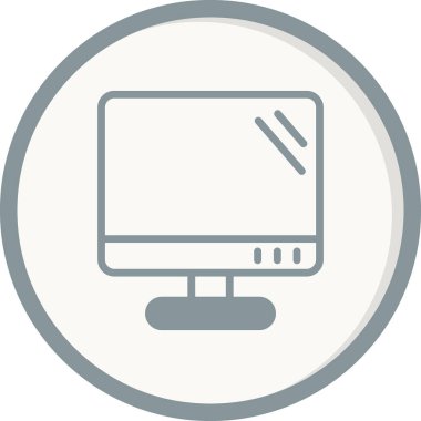 bilgisayar izleme simgesi, vektör illüstrasyonu