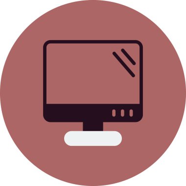 bilgisayar izleme simgesi, vektör illüstrasyonu