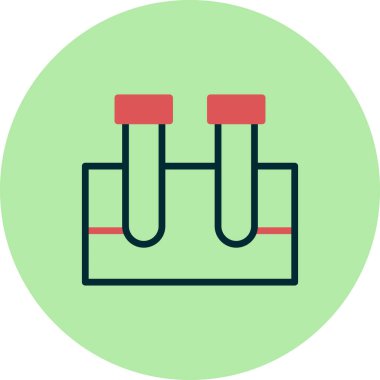 test tüpü modern simge vektör çizimi