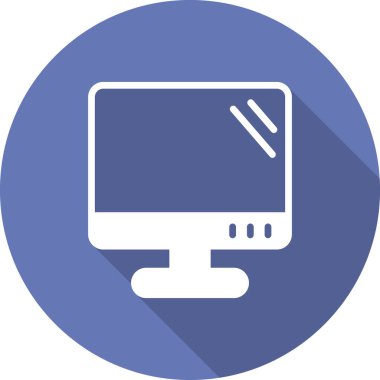 bilgisayar izleme simgesi, vektör illüstrasyonu