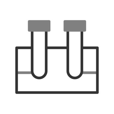 test tüpü modern simge vektör çizimi