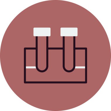 test tüpü modern simge vektör çizimi