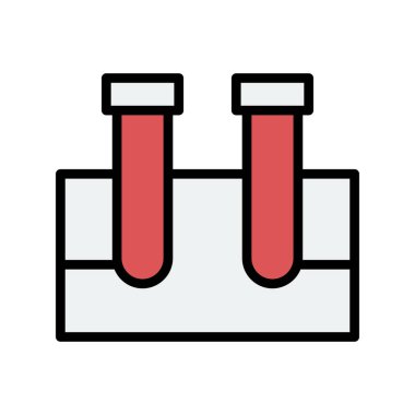 test tüpü modern simge vektör çizimi