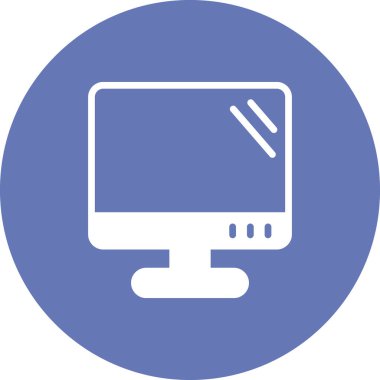 bilgisayar izleme simgesi, vektör illüstrasyonu