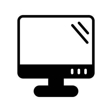 bilgisayar izleme simgesi, vektör illüstrasyonu