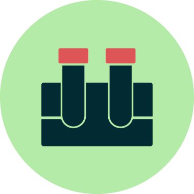 test tüpü modern simge vektör çizimi