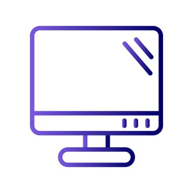 bilgisayar izleme simgesi, vektör illüstrasyonu