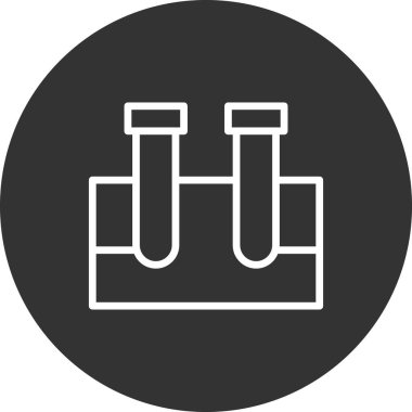 test tüpü modern simge vektör çizimi