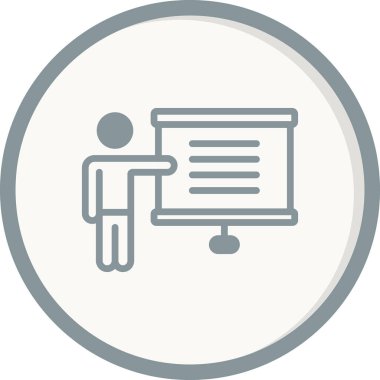 Antrenman. Web simgesi basit tasarım