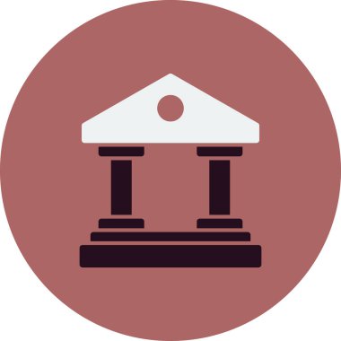 Müze. Web simgesi basit tasarım