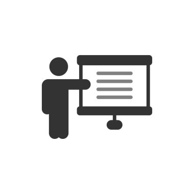 Antrenman. Web simgesi basit tasarım