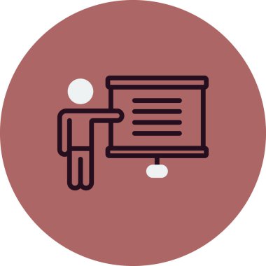 Antrenman. Web simgesi basit tasarım