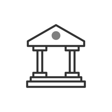 Müze. Web simgesi basit tasarım