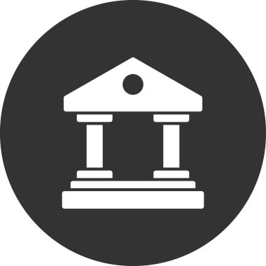 Müze. Web simgesi basit tasarım