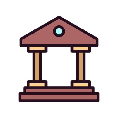 Müze. Web simgesi basit tasarım