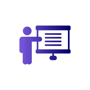 Antrenman. Web simgesi basit tasarım